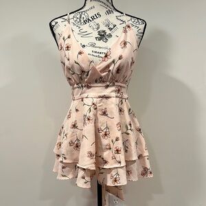 Floral Pink Romper